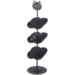 Παπουτσοθήκη Παιδική Cat YMZK7964 18x18x67cm Black Ατσάλι,Πολυπροπυλένιο