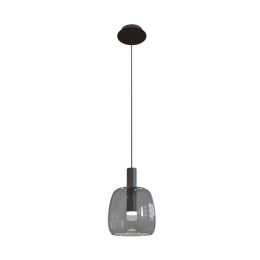 Φωτιστικό Οροφής Led 1967 5W 3000K 90Lm Grey-Black Μέταλλο,Γυαλί
