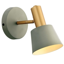 Φωτιστικό Τοίχου - Απλίκα 20219 1xE14 Max 25W Green Matt - Gold Matt Μέταλλο,Αλουμίνιο