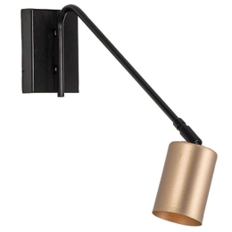 Φωτιστικό Τοίχου - Απλίκα 22228 38x25x8,3cm 1xGU10 25W Black-Gold