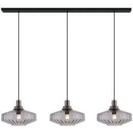 Φωτιστικό Οροφής - Ράγα 23013 105x6,5x140cm 3xE27 40W Dark Grey