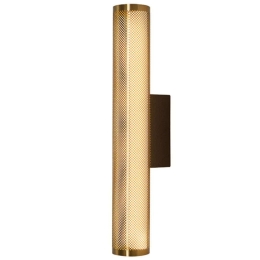 Φωτιστικό Τοίχου - Απλίκα 23041 Φ6x9x40cm Led 576lm 11W 3000K Brass-Black