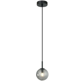 Φωτιστικό Οροφής 23059 Φ12,5x20cm 1xG9 5W Black-Smoke