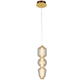 Φωτιστικό Οροφής 23062 Φ12x41,5cm Led 880lm 12W 3000K Gold-Champagne