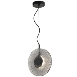 Φωτιστικό Οροφής 23072 Φ28x5cm Led 781lm 8W 3000K Black-Smoke