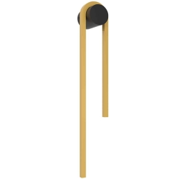 Φωτιστικό Τοίχου - Απλίκα 23107 10x8,5x60cm Dim Led 710lm 13W 3000K Gold-Black