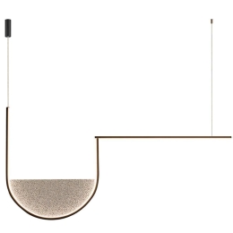 Φωτιστικό Οροφής - Ράγα 23170 101x5x235cm Dim Led 3412lm 35W Black-Grey