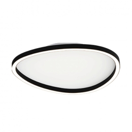 Φωτιστικό Οροφής - Πλαφονιέρα 23205 40x6cm Led 29W 3000K Dimmable Triac Black
