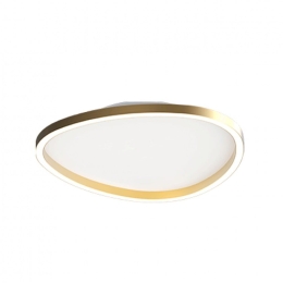 Φωτιστικό Οροφής - Πλαφονιέρα 23207 40x6cm Led 29W 3000K Dimmable Triac Gold