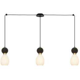 Φωτιστικό Οροφής 23243 110x140cm 3xE14 15W Marble Black-Brass