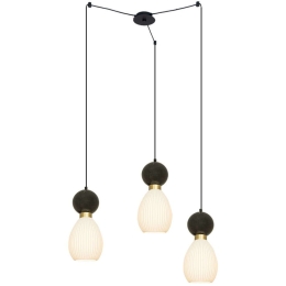 Φωτιστικό Οροφής 23245 80x140cm 3xE14 15W Marble Black-Brass