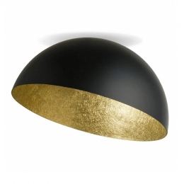 Φωτιστικό Οροφής - Πλαφονιέρα 23257 50x30cm 1xE27 40W Black-Gold
