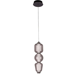 Φωτιστικό Οροφής 23269 Φ12x41,5cm Led 880lm 12W 3000K Black-Smoke