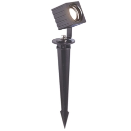 Φωτιστικό Δαπέδου Κήπου Με Καρφί E350 3x3,5x5cm Led 228lm 3W 3000K Graphite