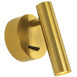 Φωτιστικό Τοίχου - Απλίκα H48-G Φ3x12cm Led 240lm 3W 3000K Gold