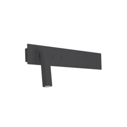 Φωτιστικό Τοίχου - Σποτ Led H-54 3W+5W+5W 3000K 85Lm Black Αλουμίνιο