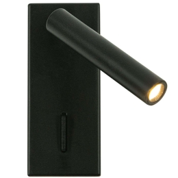 Φωτιστικό Τοίχου - Απλίκα H80 5x12cm Led 180lm 3W 3000K Black