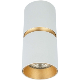 Φωτιστικό Οροφής - Σποτ S161 Φ6x12,1cm 1xGu10 40W White-Gold