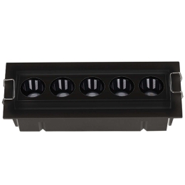 Φωτιστικό Οροφής - Σποτ Χωνευτό S196 15,8x5x4,2cm Led 800lm 12W 3000K Black