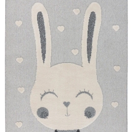 Χαλί Fano 395 Rabbit Heart Grey-Cream Obsession 120Χ170cm