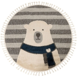 Χαλί Fano 398 Bear Grey-Cream Obsession 133X133cm Round