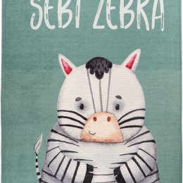 Χαλί Παιδικό Greta 614 Zebra Mint Obsession 115X170cm