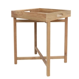 Τραπεζάκι Βοηθητικό Tray 0060352 (50x50x66cm) Natural Soulworks
