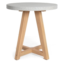 Τραπέζι Bistro Noria 0800020 70x70x75cm Natural-Grey Soulworks