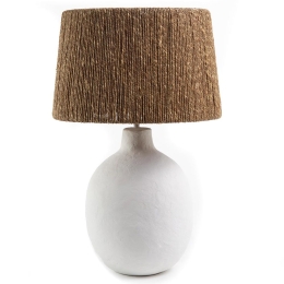 Φωτιστικό Επιτραπέζιο 0880008 37x37x64cm Beige-White Soulworks