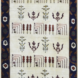 Χειροποίητο Χαλί Persian Gabbeh Lori Wool 94Χ122 94Χ122cm