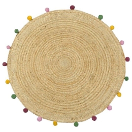 Χαλί Delhi BR-ME001 Round Natural Multi New Plan 150X150cm Round