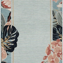 Χαλί Garden 65240C Blue-Pink New Plan 150X230cm