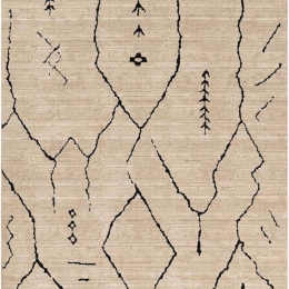 Χαλί Luca 632A Beige-Black New Plan 160X230cm