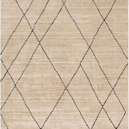 Σετ Χαλιά Κρεβατοκάμαρας 3Τμχ. Luca 681A Beige-Black New Plan SET(2 67X150&67X210) Πολυέστερ