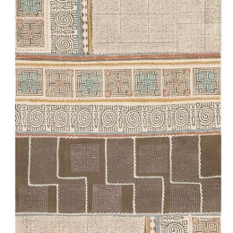Χαλί Art 1019 Χειροποιήτο Beige-Multi New Plan 70X140cm