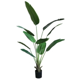 Τεχνητό Δέντρο Μπανανιά NP1411_160 Ύψος 160cm Green New Plan Πλαστικό, Ύφασμα