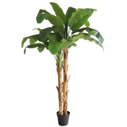 Τεχνητό Δέντρο Μπανανιά NP707_240 Ύψος 240cm Green New Plan Πλαστικό, Ύφασμα