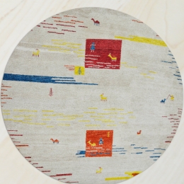 Χειροποίητο Χαλί Indian Gabbeh Del. Wool 254Χ254 254Χ254cm