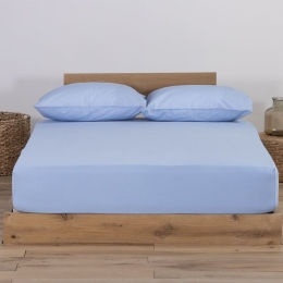 Σεντόνι Με Λάστιχο Jersey Sky Nef-Nef Υπέρδιπλο 160x230cm Με Λάστιχο 100% Βαμβάκι