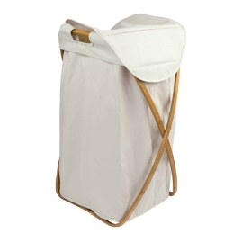 Καλάθι Απλύτων Owly Single 05074.003 Beige 39X46X66 cm Bamboo-Πολυέστερ