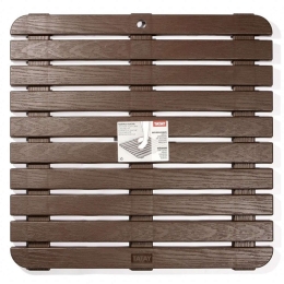 Πλατφόρμα Ντουζιέρας 06713.001 - 20591 55x55cm Dark Brown Plastic