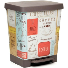 Κάδος Απορριμμάτων Cubik 23L 06649.006 - 10205.03 Deco Vintage Multi Πλαστικό