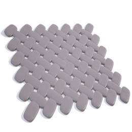 Ταπέτο Νεροχύτη Αντιολισθητικό  Bricks Curved 06016.003 31x27,5cm Taupe PVC