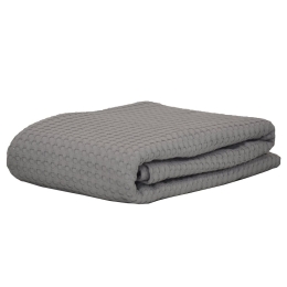 Κουβέρτα Πικέ Grey Michelle Anna Riska Υπέρδιπλo 230x240cm 100% Βαμβάκι