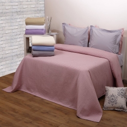 Κουβέρτα Πικέ Blush Pink Michelle Anna Riska Υπέρδιπλo 230x240cm 100% Cotton