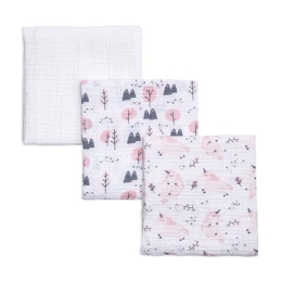 Μουσελίνες (Σετ 3τμχ) Unicorn Multi Funna Baby 75x110cm 100% Βαμβάκι