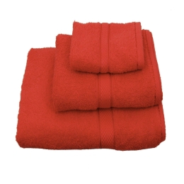 Πετσέτα Classic Κόκκινη Viopros Προσώπου 50x100cm 100% Βαμβάκι