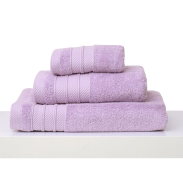 Πετσέτα Με Φάσα Soft Lilac Anna Riska Σώματος 70x140cm 100% Βαμβάκι