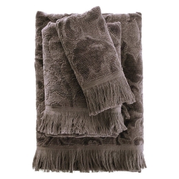 Πετσέτα Sienna Dark Grey Ρυθμός Προσώπου 50x90cm 100% Βαμβάκι