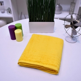 Πετσέτα Σώματος Μονόχρωμη Yellow Nima Σώματος 90x145cm 100% Βαμβάκι